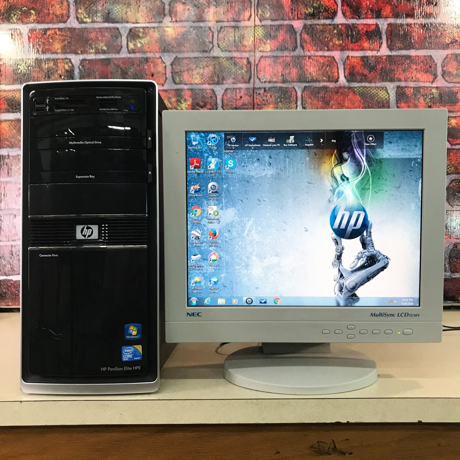 HP Pavilion Elite HPE PC Retro Gaming Core 2 Quad 2.50GHz 8GB RAM (Windows 7)