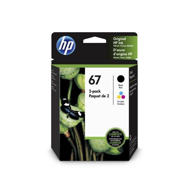 HP #67 Combo Ink Cartridges 67 Black & Color NEW GENUINE 3YP29AN EXP 2023