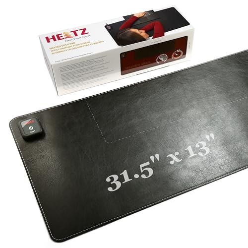 BLACK - HEETZ HEATED DESK PAD, LARGE