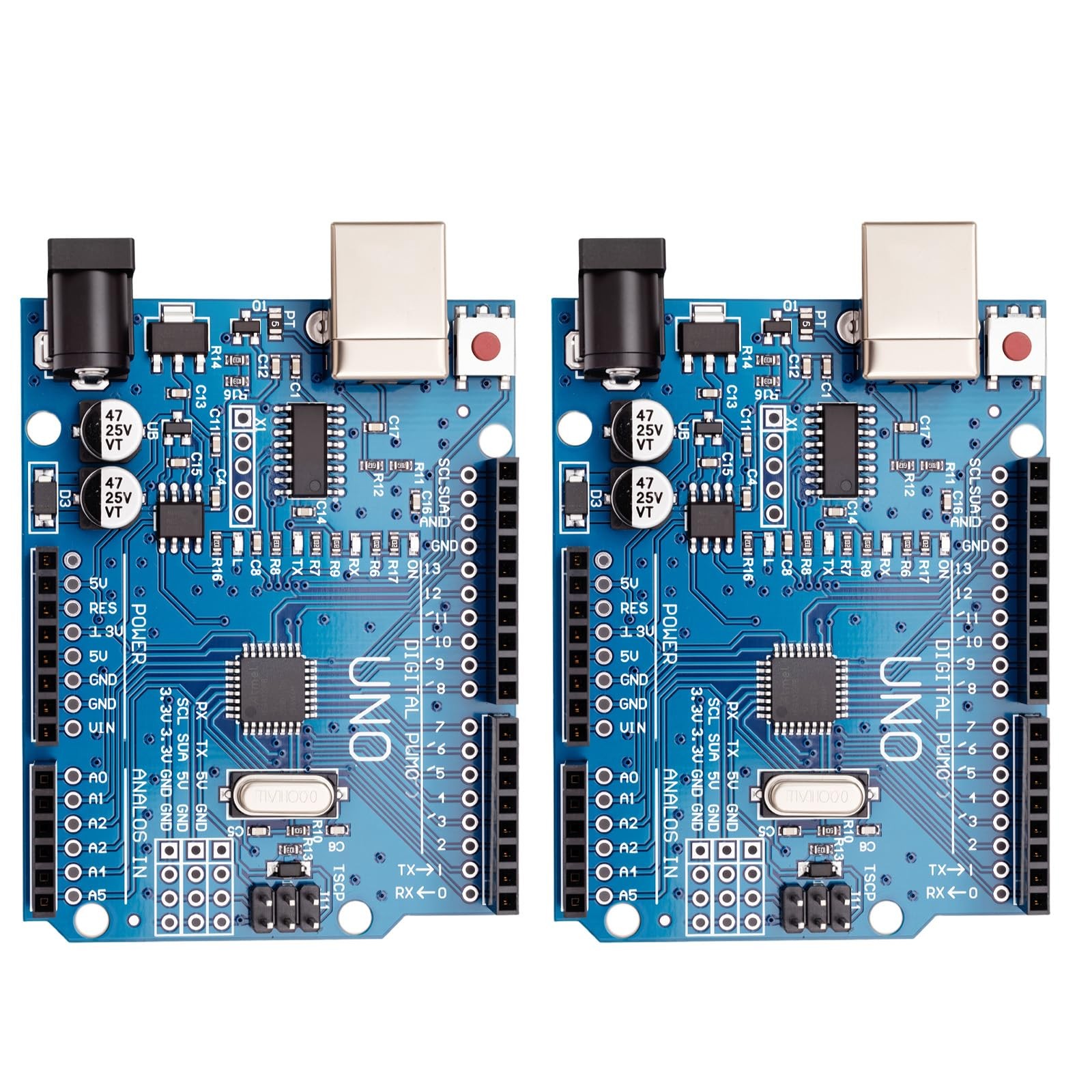 2 PCS Arduino UNO R3 Board ATmega328P 16MHz Microcontroller Module For Maker