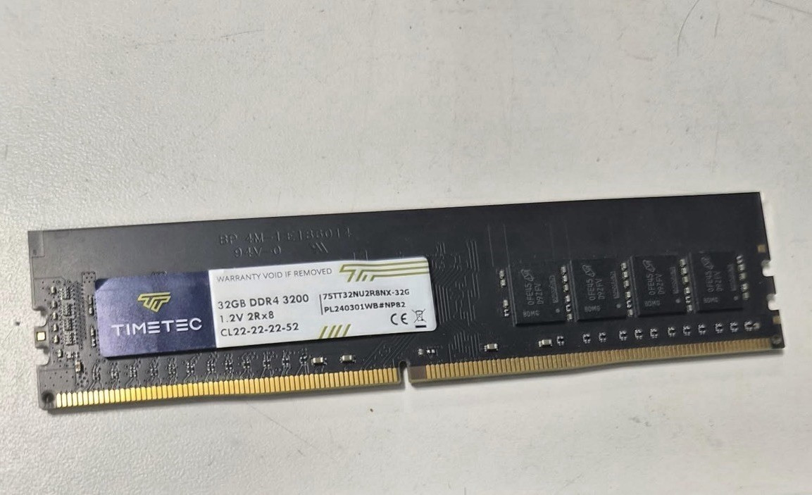 Timetec 32GB DDR4-3200 DIMM Desktop RAM, 288-Pin 1.2V (1x32GB)