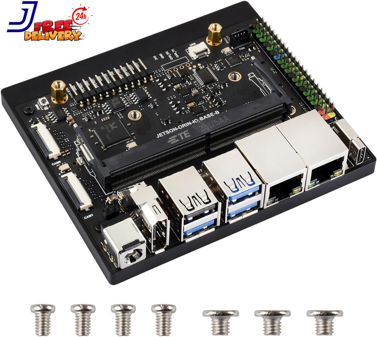Jetson Orin Nano/Nx Super Dual Ethernet Base Board Compatible with Jetson Orin