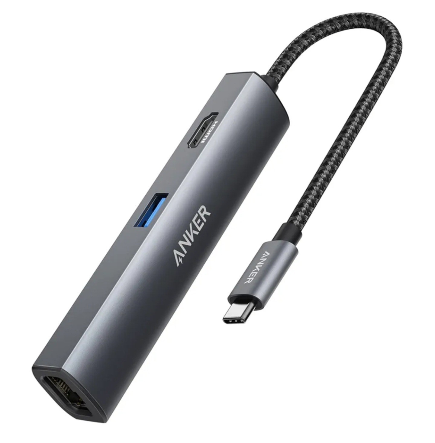 Anker A83380A1 PowerExpand+ 5-in-1 USB-C Ethernet Hub Adapter