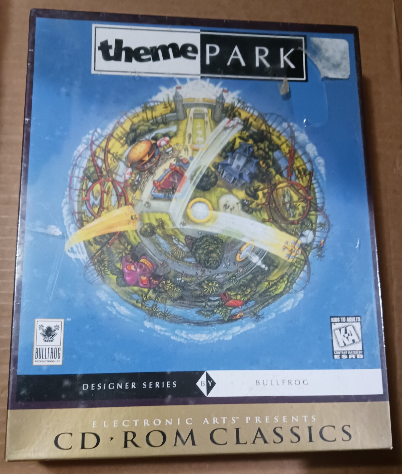 VINTAGE NEW SEALED Retail Big Box SIM Theme Park Game PC Software Sim City