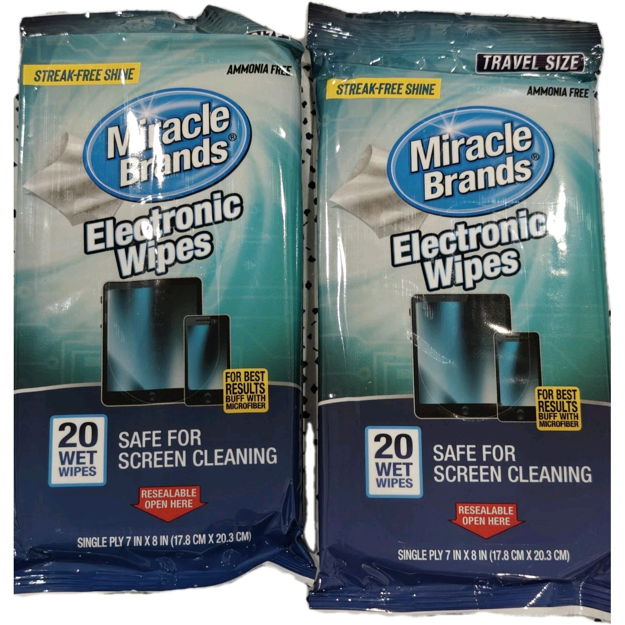 MiracleWipes for Electronics Cleaning - Screen Wipes Designed for TV  Phones 40