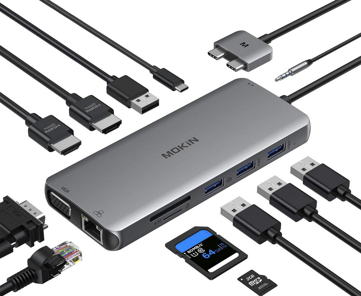 MOKiN USB-C 12 in 2 Multifunctional Hub
