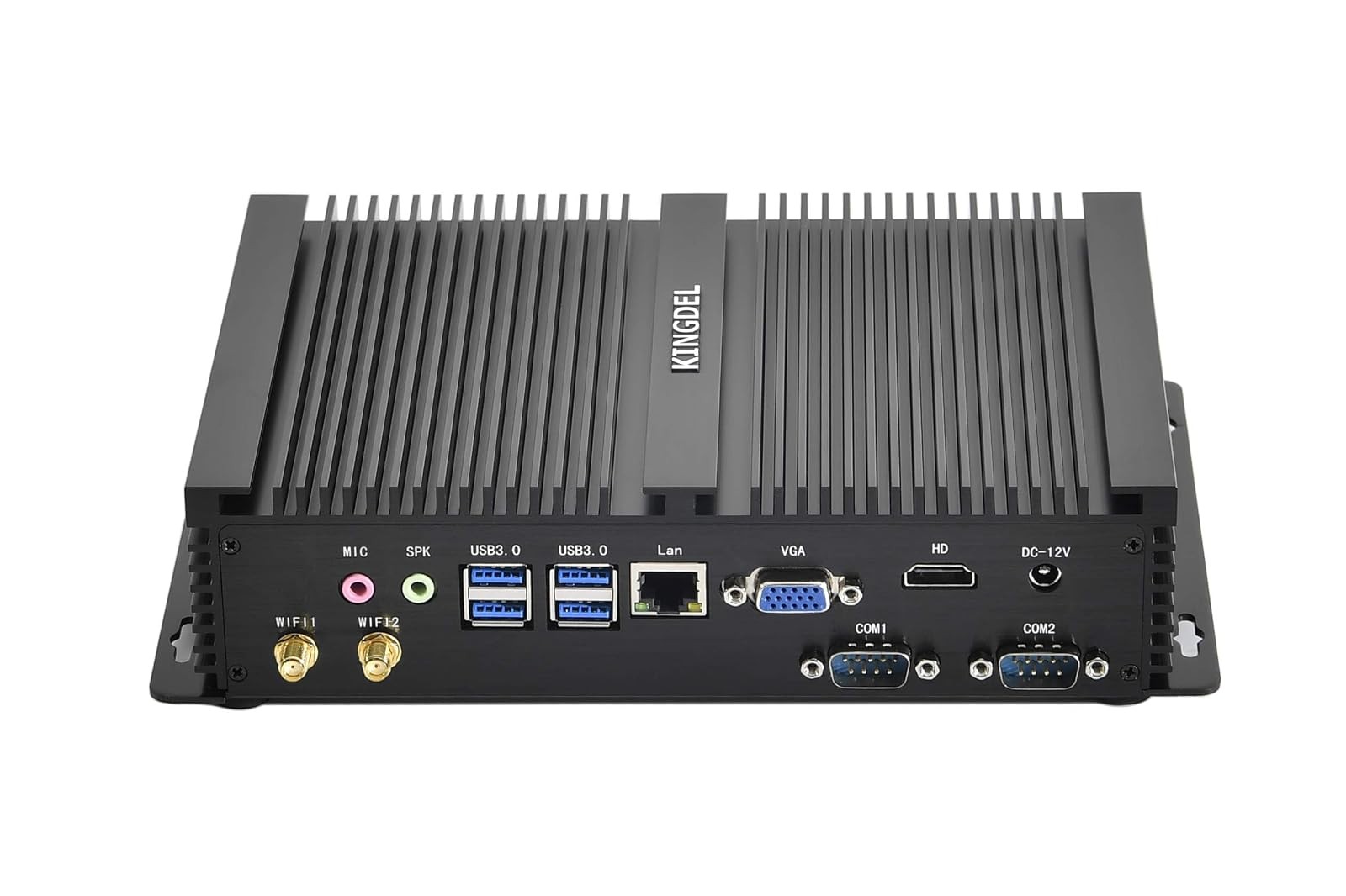 Industrial Mini PC KINGDEL Core i7 Fanless 16GB 512GB 4K