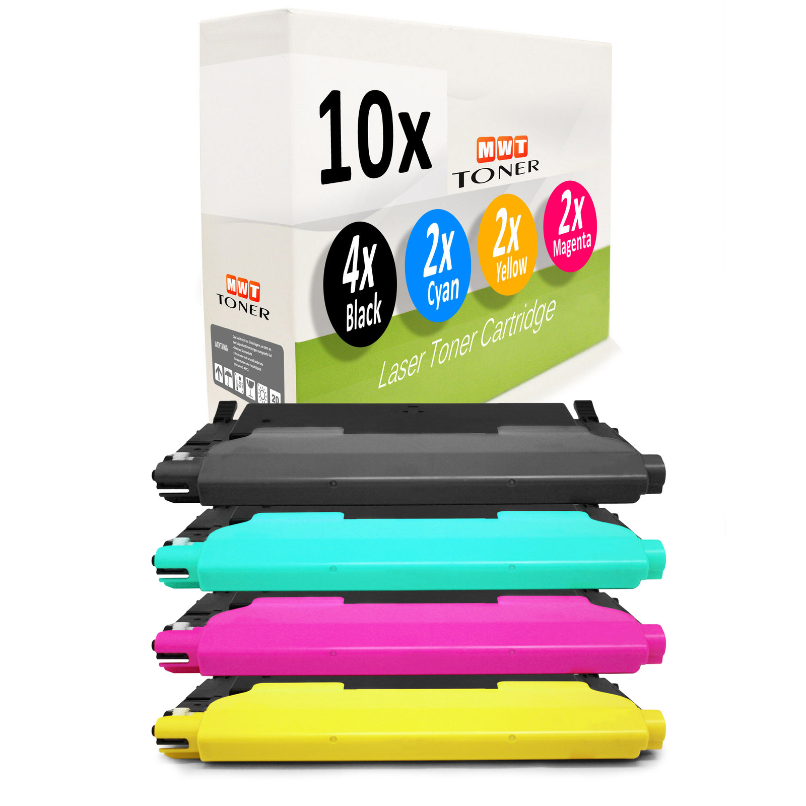 10x Compatible Samsung CLP-360-N CLX-3300 CLX-3305 Laser Toner Cartridge