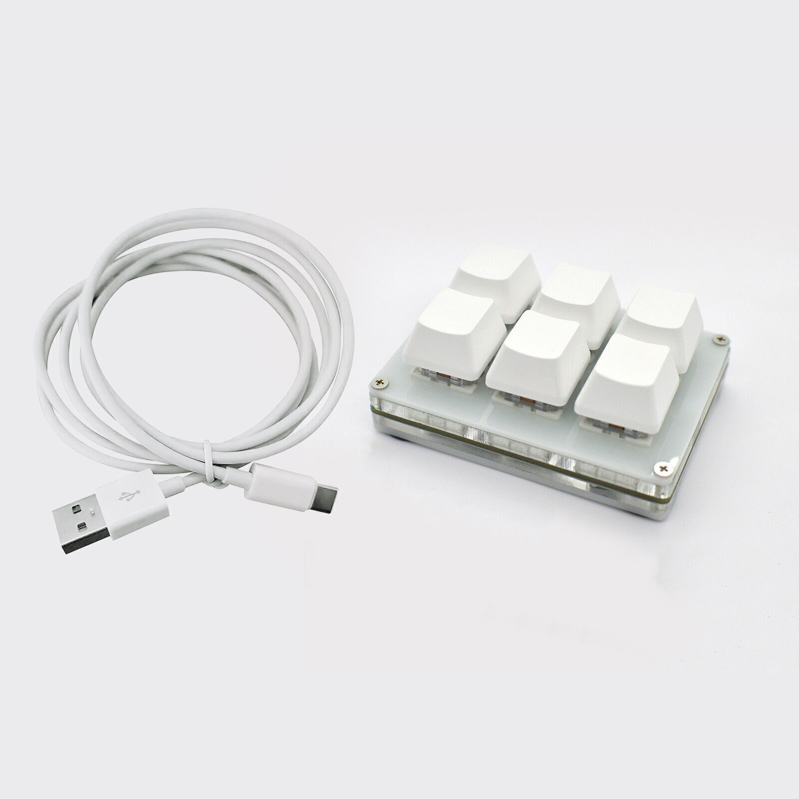 Mini 6-key Mechanical Keyboard Custom USB Programming Keys for Wins, Linux,MacOS