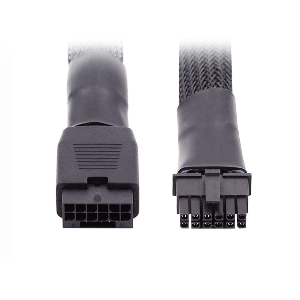 12VHPWR ATX3.0 PCI-E 5.0 Power Modular Cable Male to Female Extension 17cm Co...