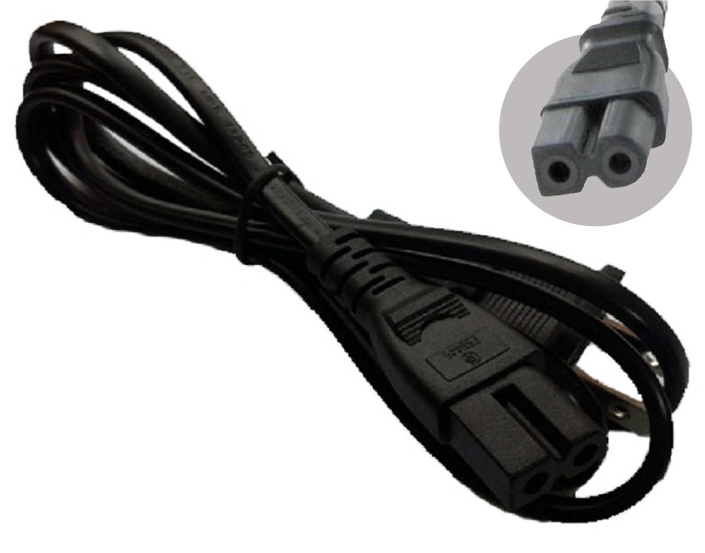 2-Prong AC Power Cable Cord For Viking 12V/24V 3400 Peak Amps Jump Starter 57084