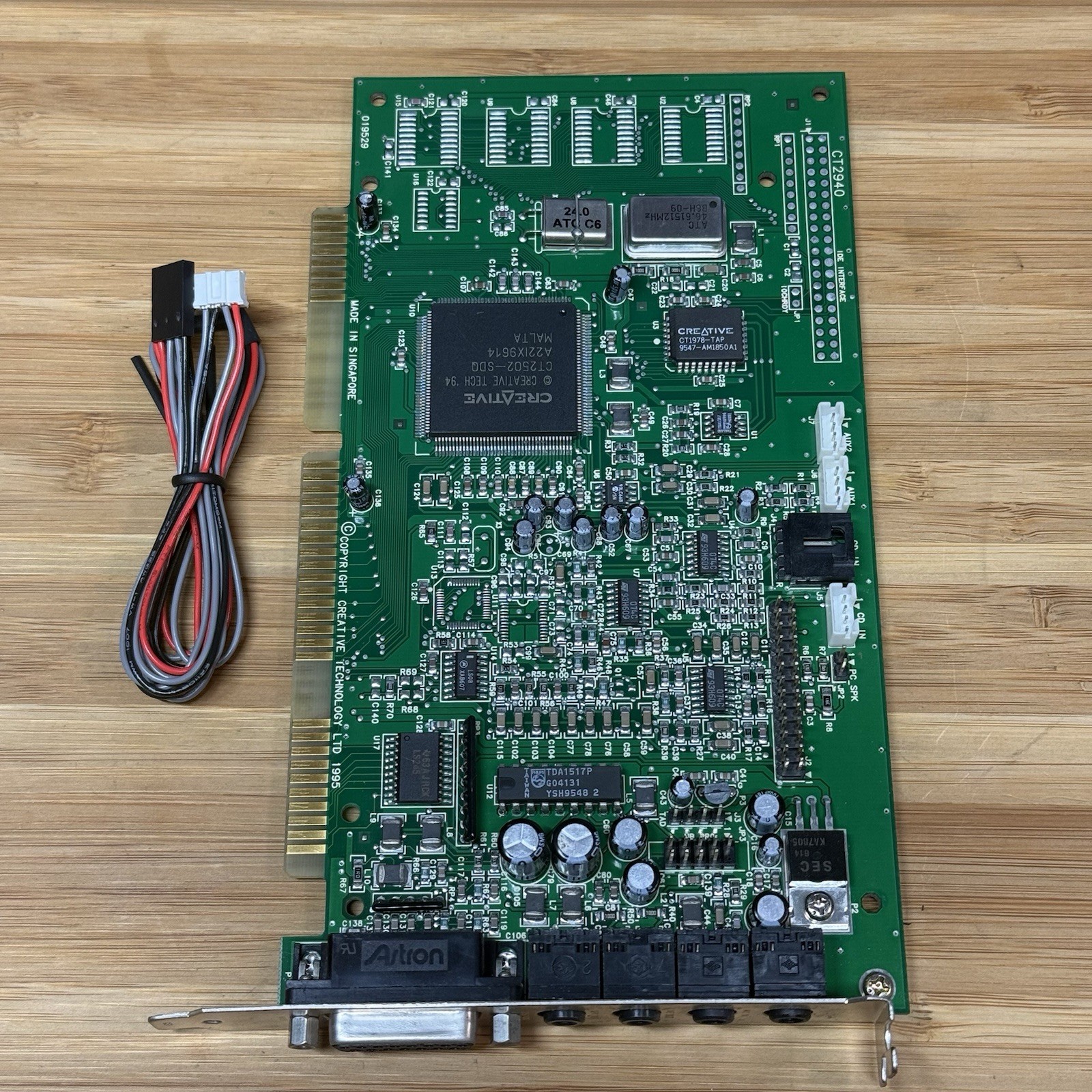 Creative Labs CT2940 Sound Blaster 16 PnP ISA Sound Card  CD Audio Cable G2U