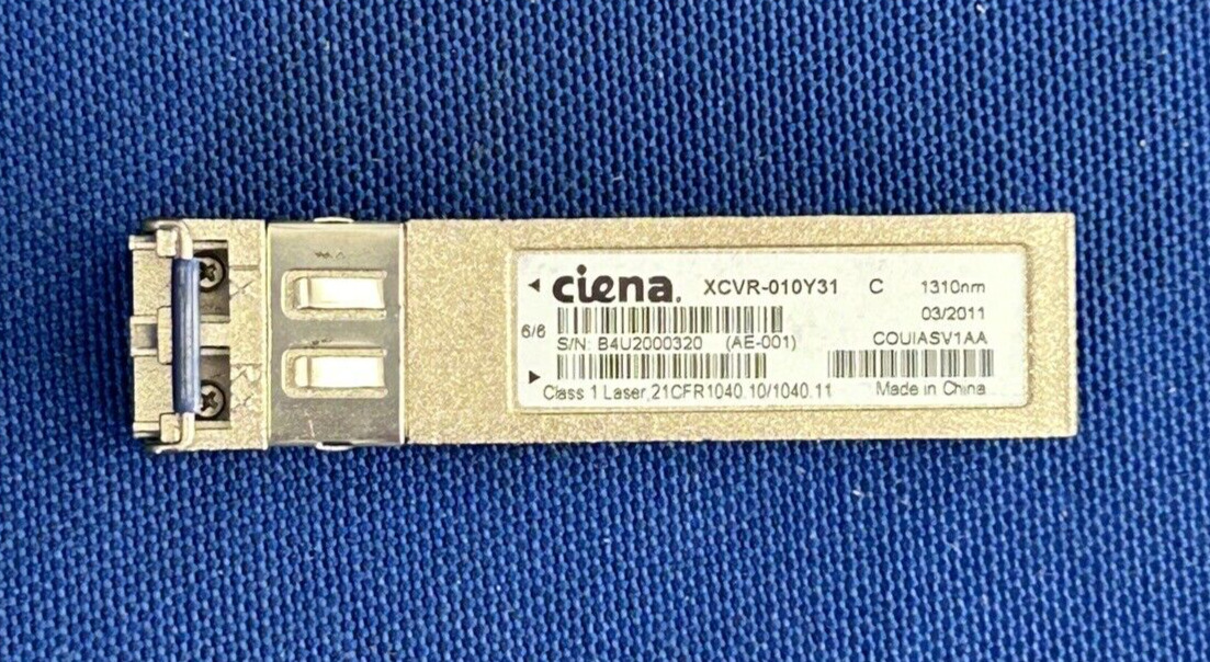 Genuine Ciena XCVR-010Y31 1000Base-LX LC 10Km 1310nm SFP Transceiver