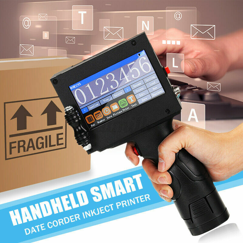 Handheld Protable  Smart Date Coder Inkjet Printer Ink Coding Printing Machine