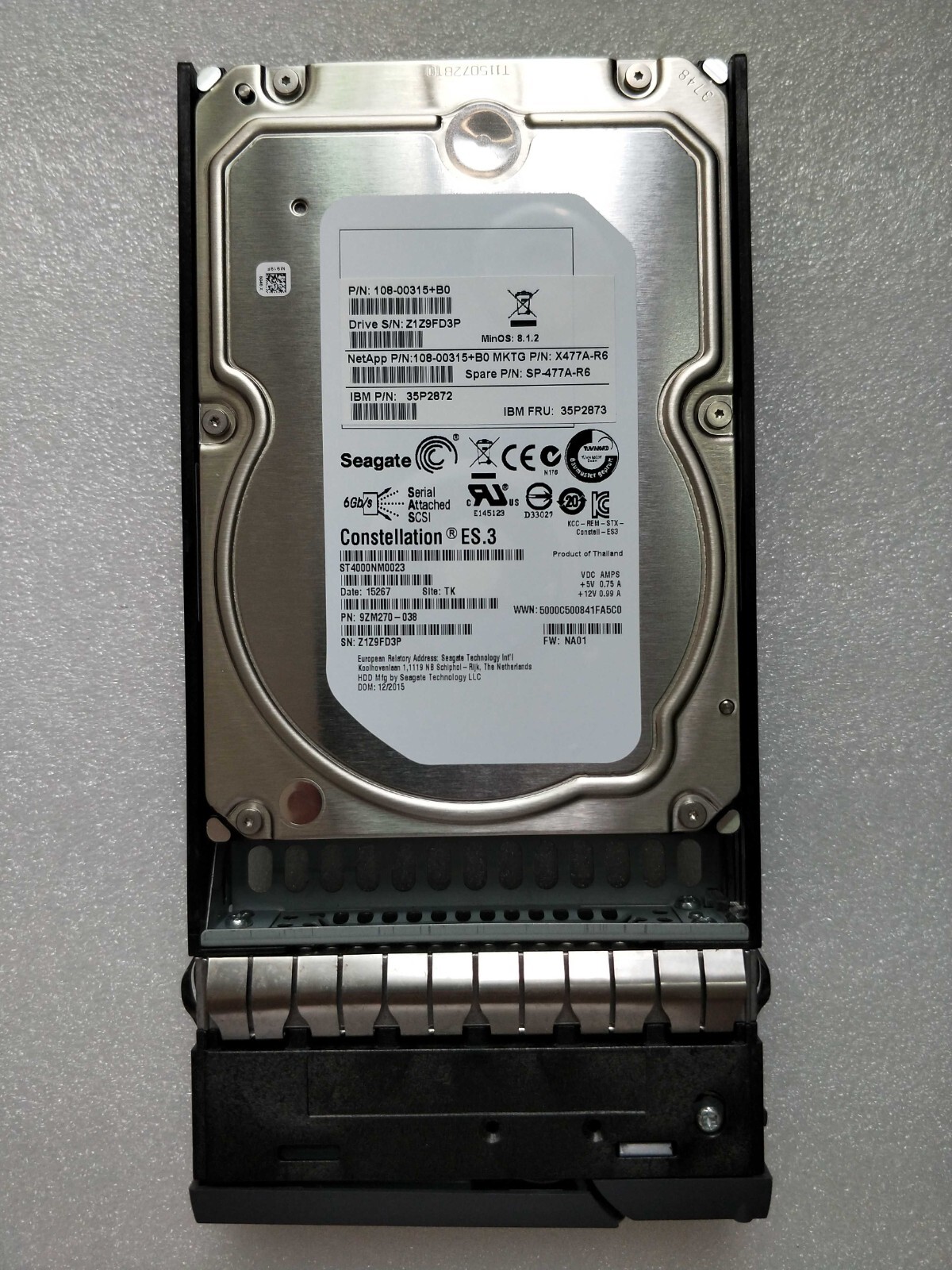 NETAPP X477A-R6 X477A-R5 35P2872 35P2873 4TB SAS 3.5" hard disk