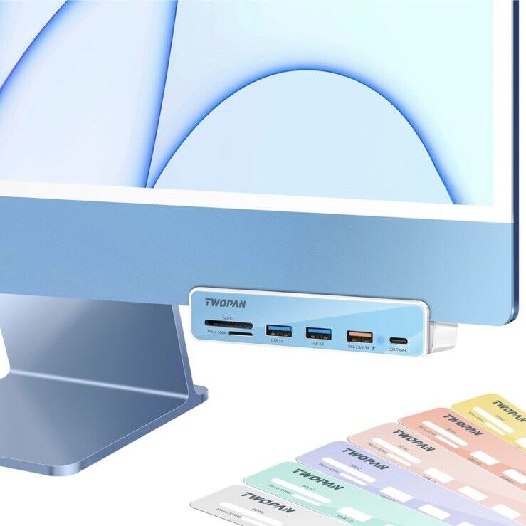 New OPB USB C Hub Multiport Adapter for Imac, 6In1 USB C to USB Adapter MSPR 50$