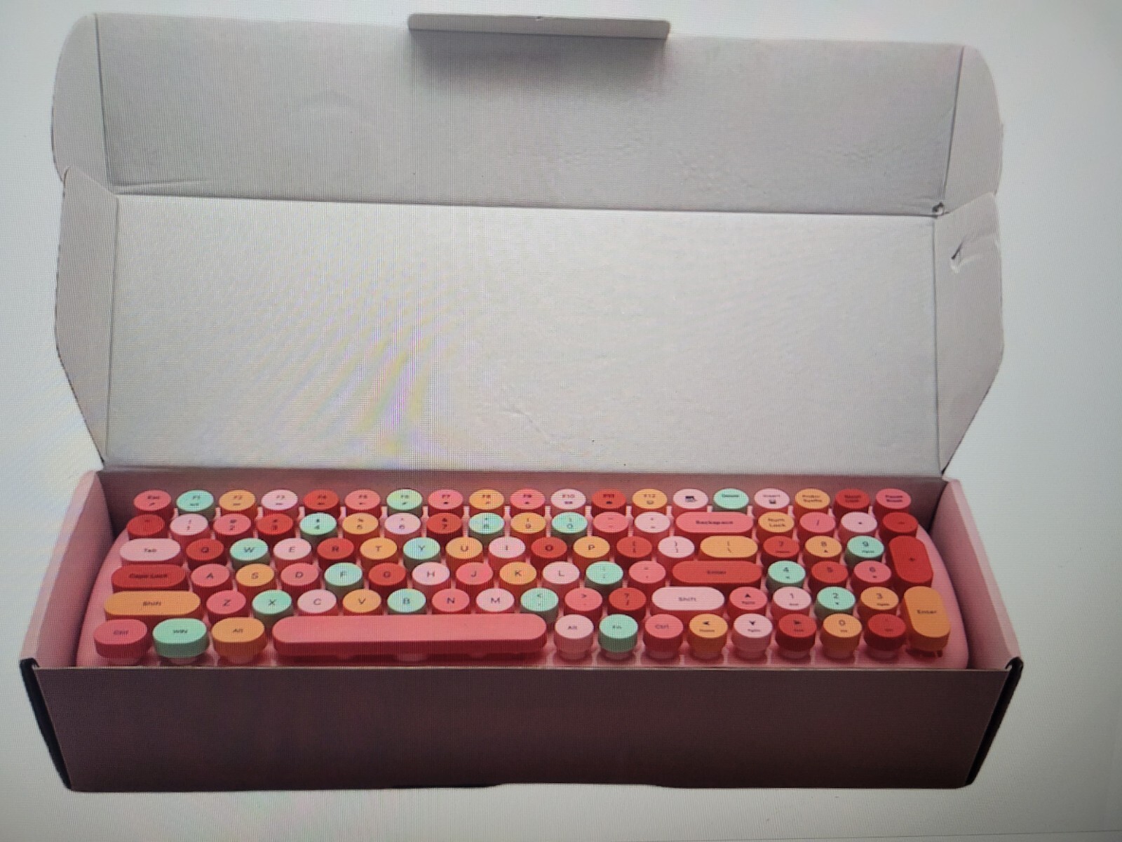 Mofii Candy XR Wireless Keyboard Mixed Colors With Candy Pink Mouse Included