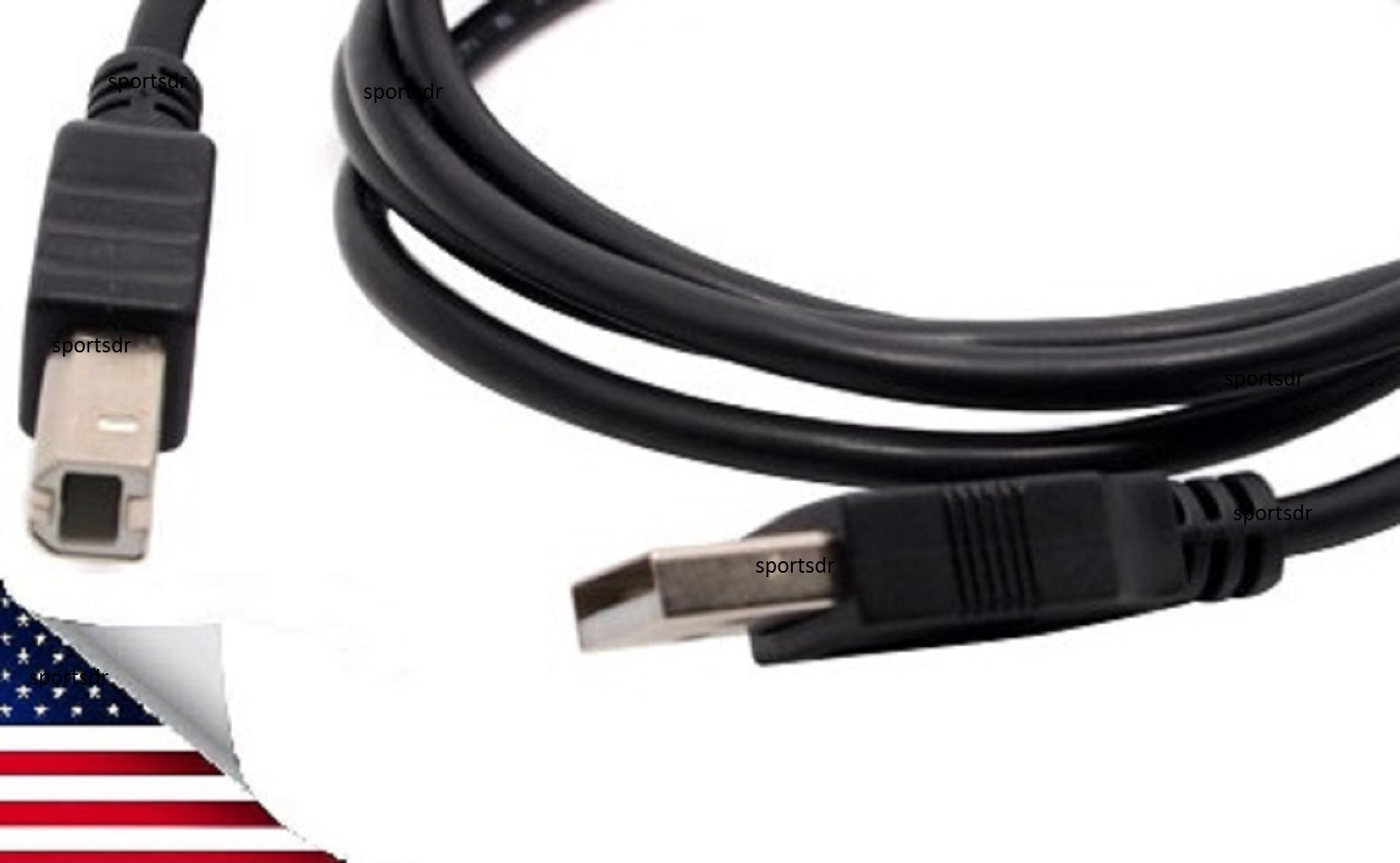 USB Cable Cord for Brother QL-1100, QL-1110NWB Wide Format Thermal Label Printer