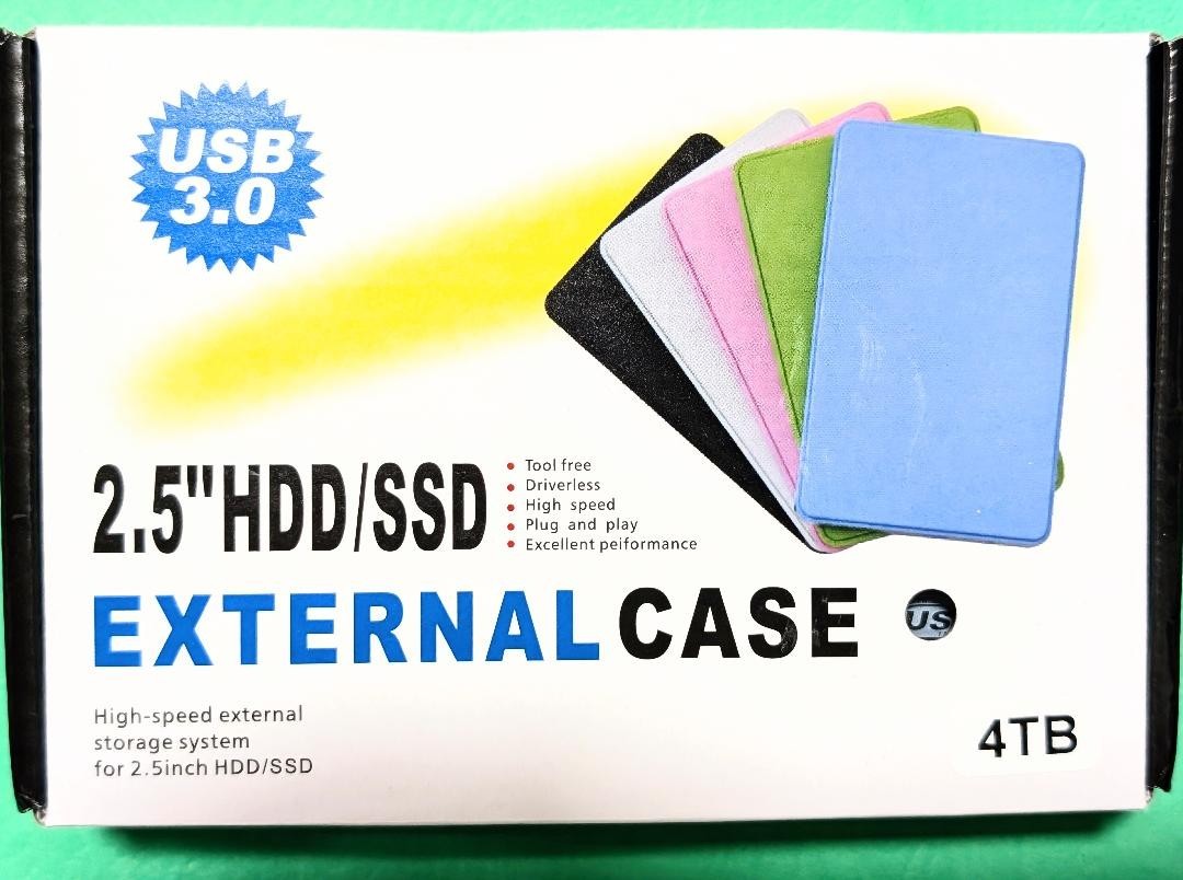 2.5" High-Speed External HDD, 4TB Large-Capacity USB 3.0 External Case