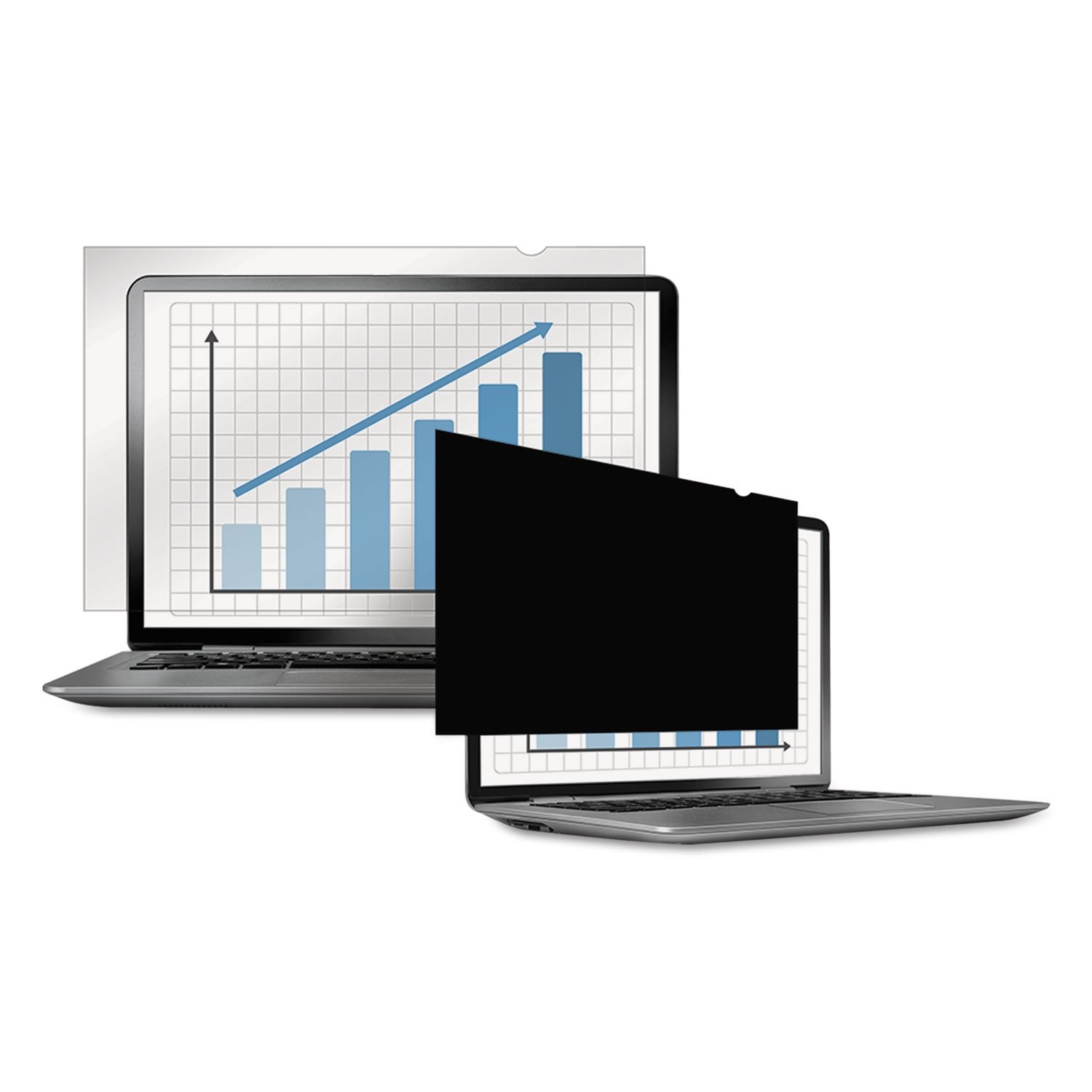 Fellowes PrivaScreen Anti Glare Black Privacy Filter & Screen Protector For Lapt