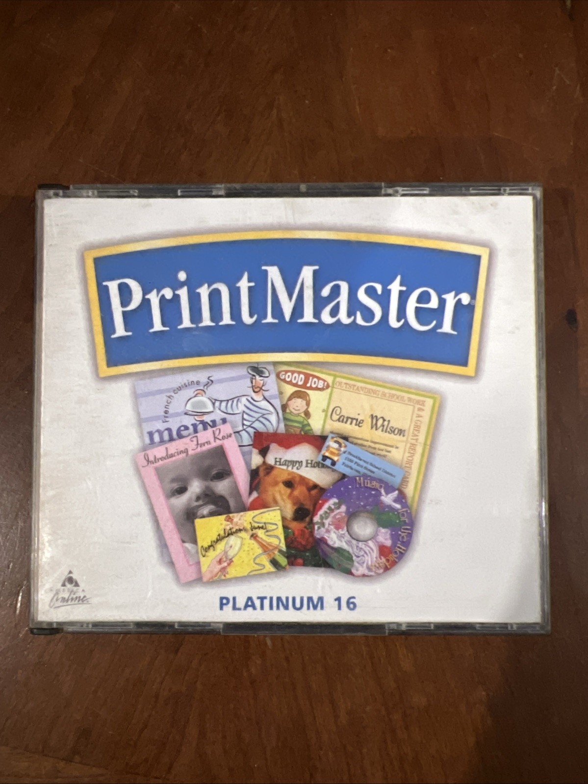 Printmaster Platinum 16 PC CD-ROM 4-Disc Set B379 Riverdeep Interactive Learning