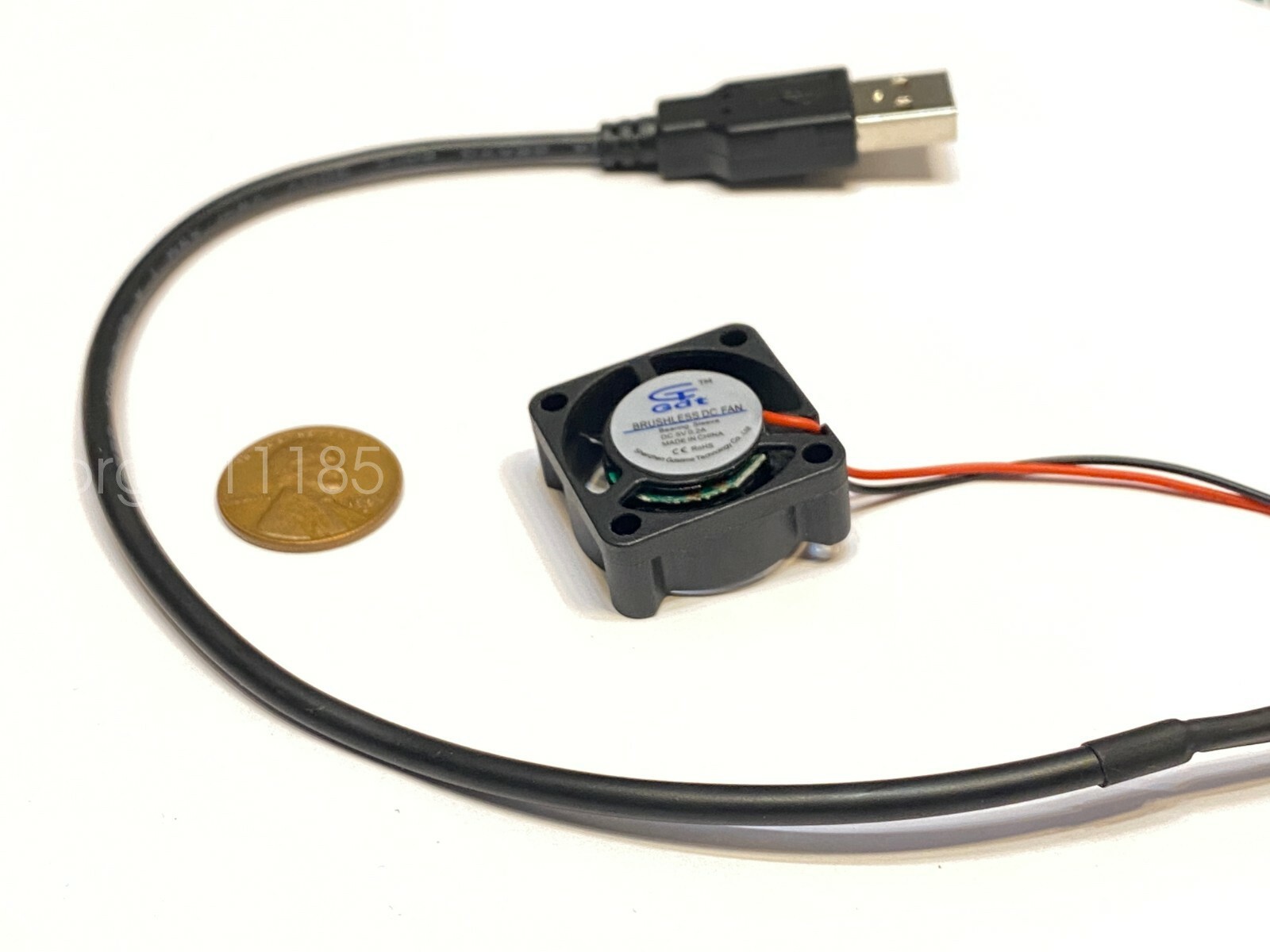 1 Piece USB connector 5v fan 2510 small 2 pin computer GDStime 25mm x 10mm WD