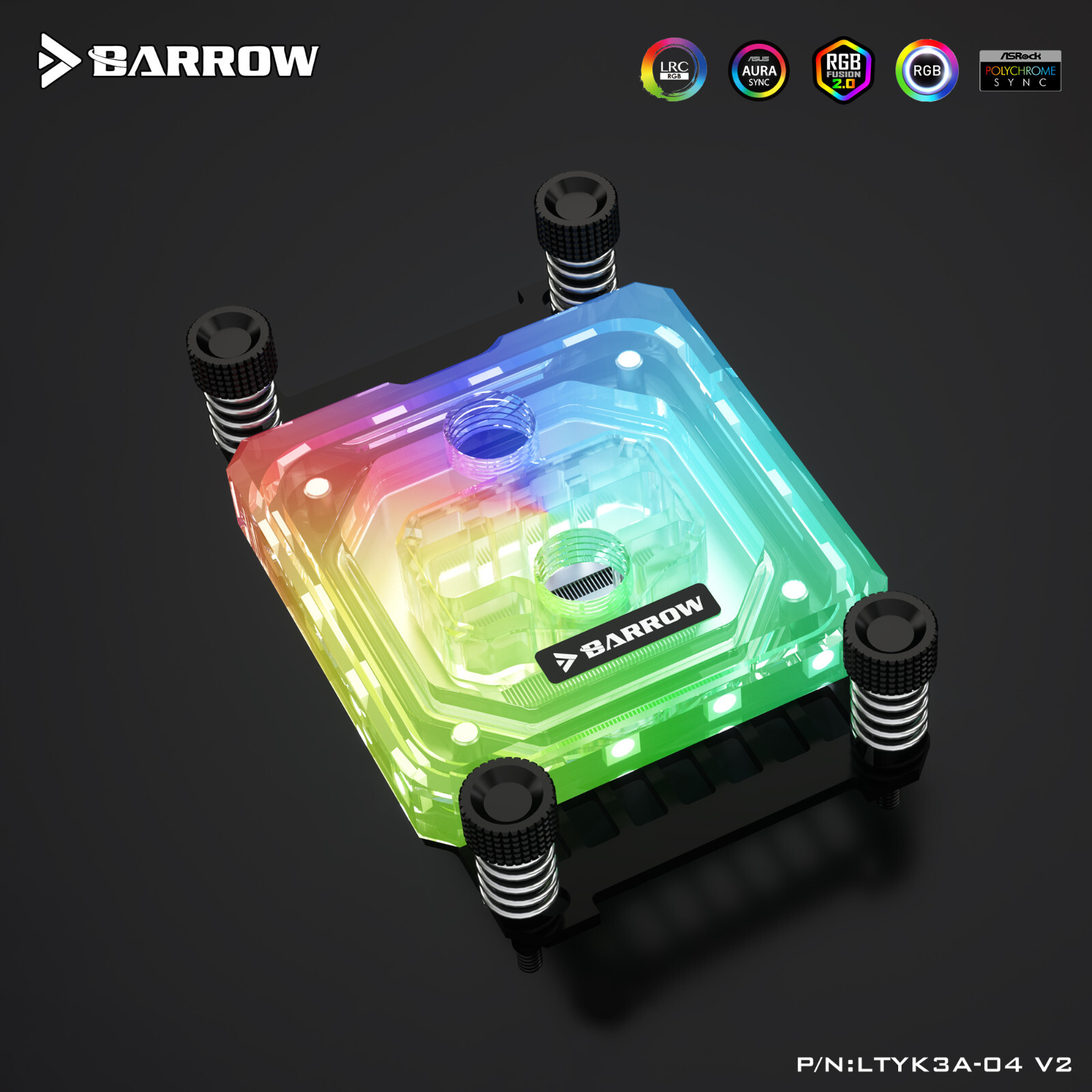 Barrow Copper CPU WaterBlock for AMD Ryzen AM4 AM5 LTYK3A-04 with aRGB 5v 3Pin