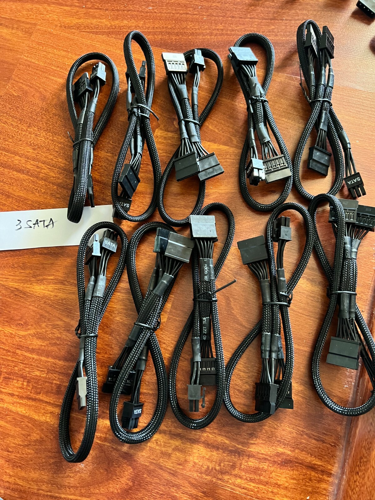 10 Pcs eVGA  Supernova 6 pin  to 3x SATA DRIVER POWER cable , ORIGINAL