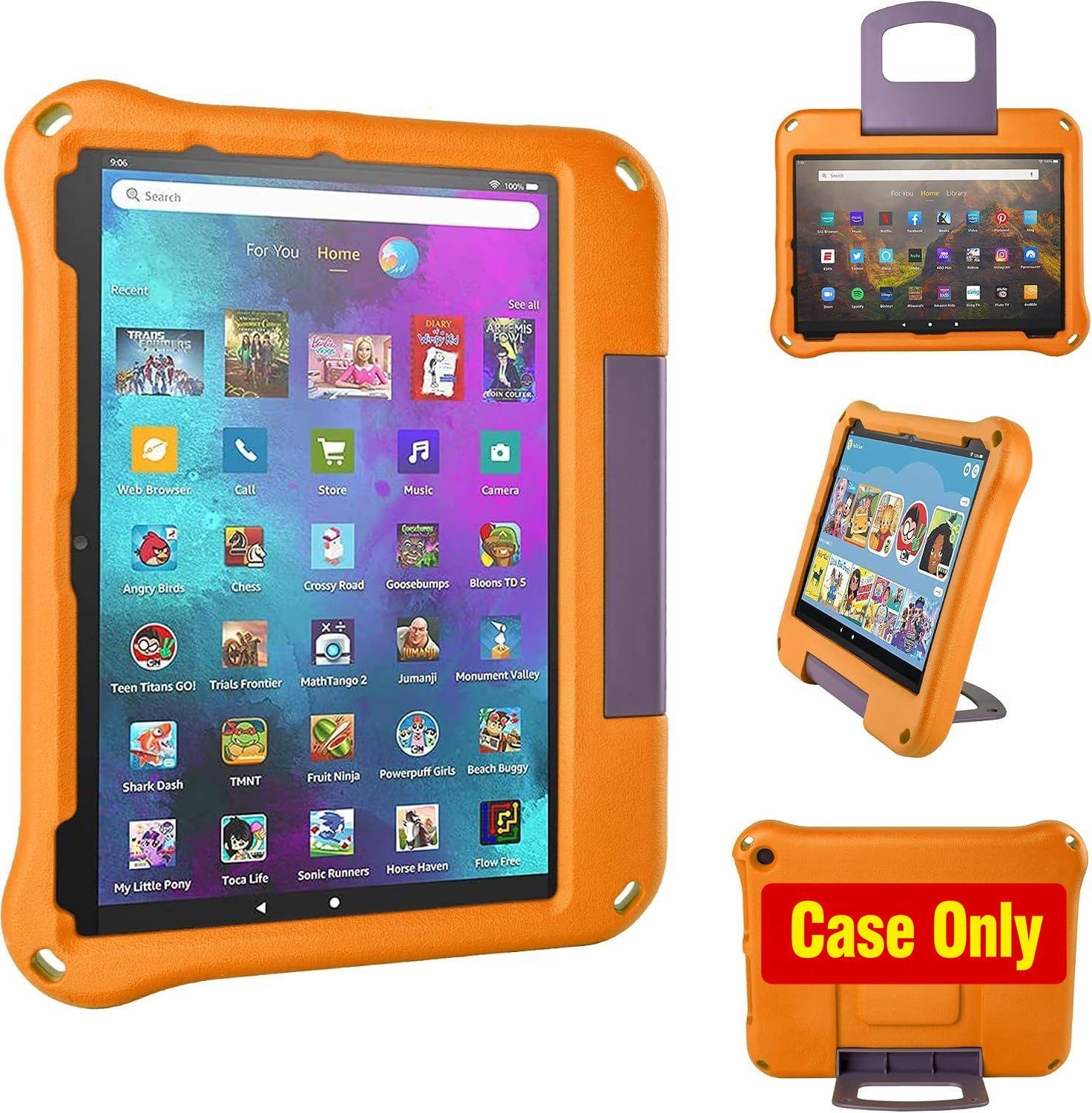 Case for 10in Tablet - Light Weight Anti Slip Shockproof Kids Friendly Case