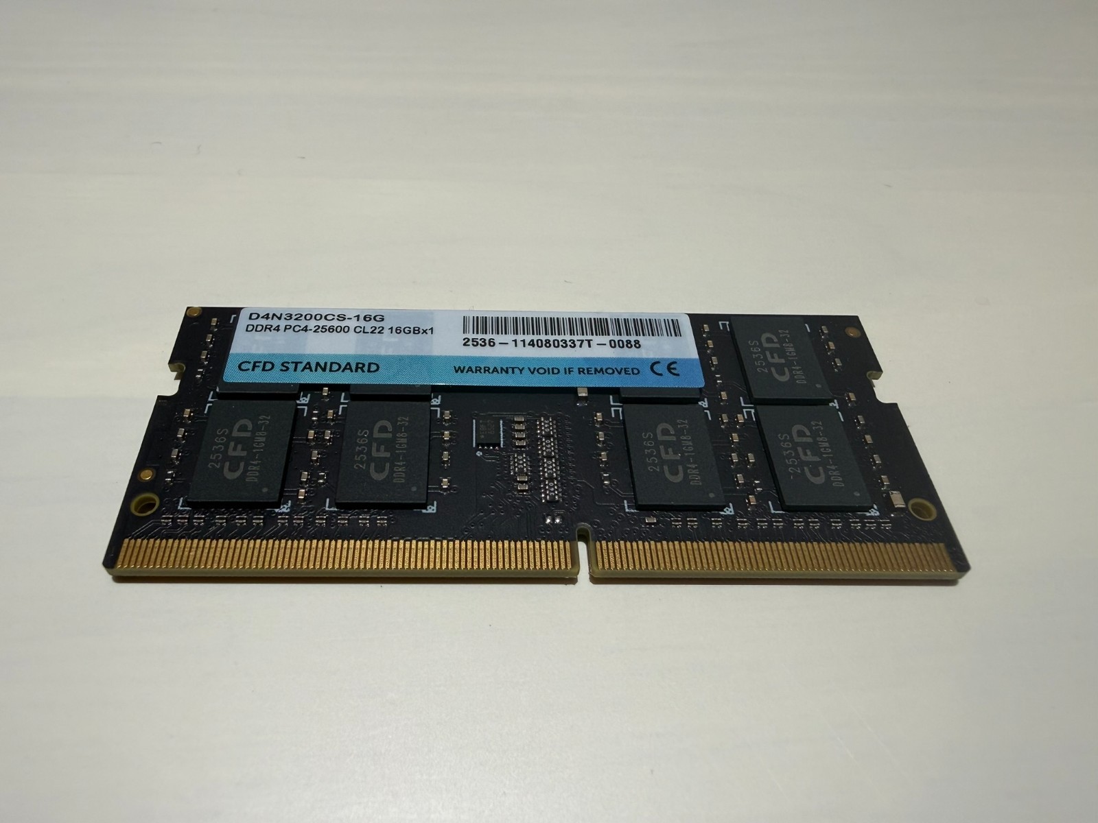 16GB DDR4 3200MHz PC4-25600 SO-DIMM Laptop RAM CFD Standard