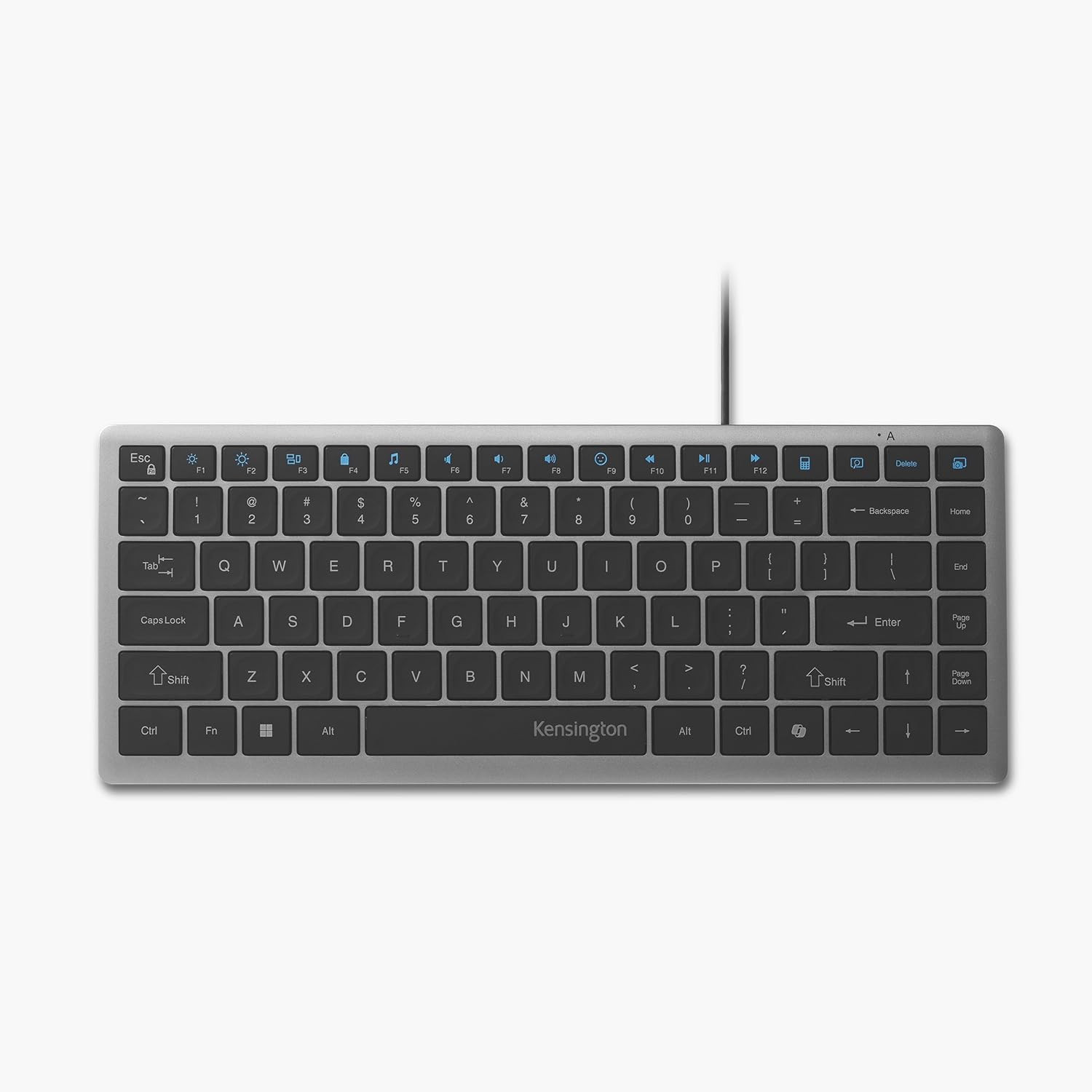 Kensington KB415 USB-C Wired Compact Keyboard, Quiet Scissor-Switch Keys, Progra