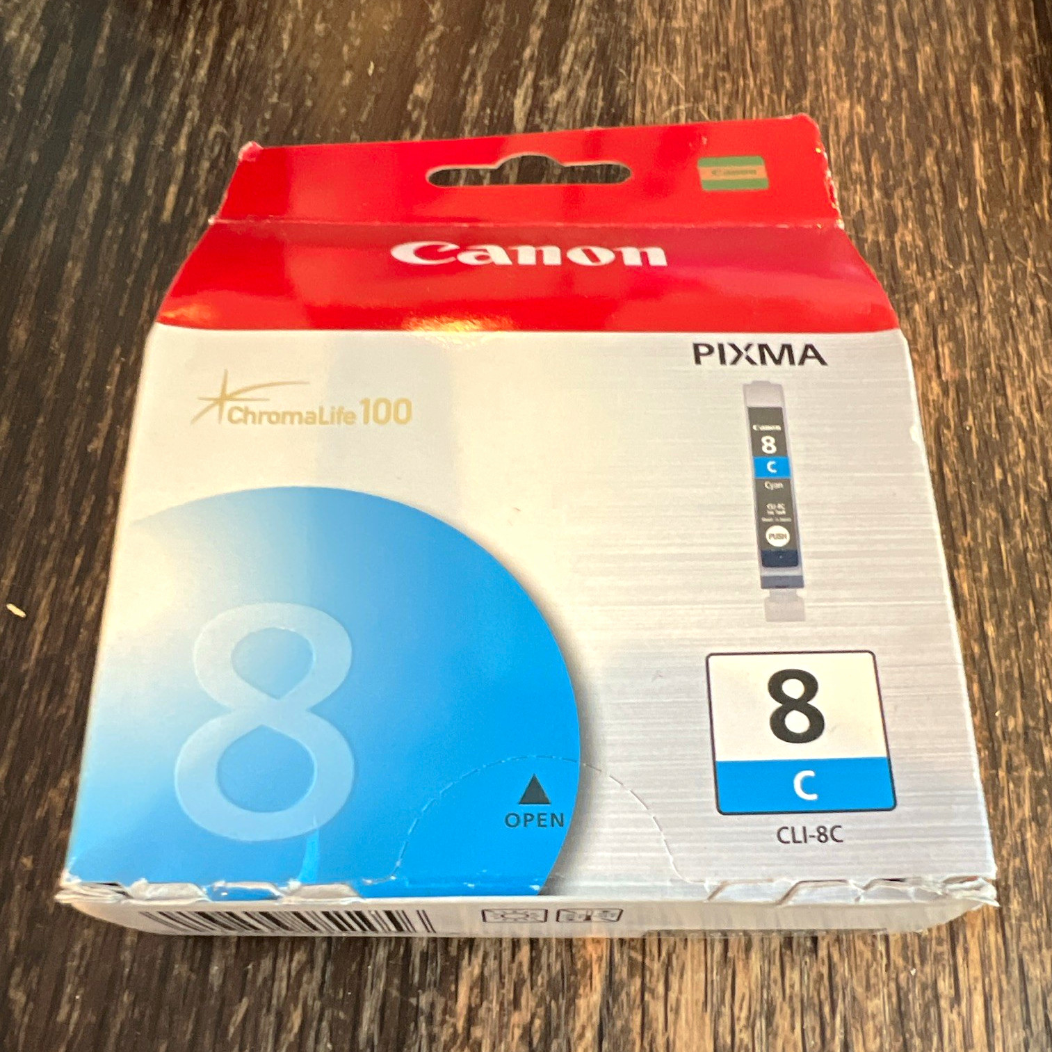 Canon Genuine/Original CLI-8C Cyan Inkjet Ink Cartridge for PIXMA iP3300 iP4500