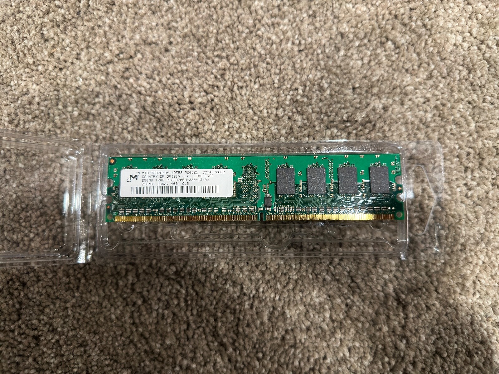 Lot of 3 OWC MICRON RAM LOT PC2-3200U-333 256MB OWC4200DDR2M1GB 4200 DDR2 1GB