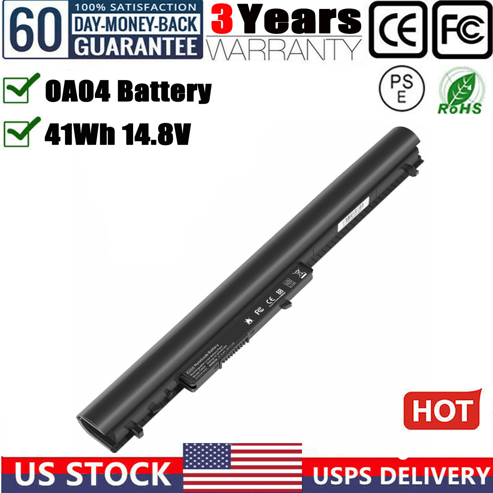 ✅NEW SPARE 746641-001 BATTERY FOR HP OA03 OA04 740715-001 746458-421 NOTEBOOK US