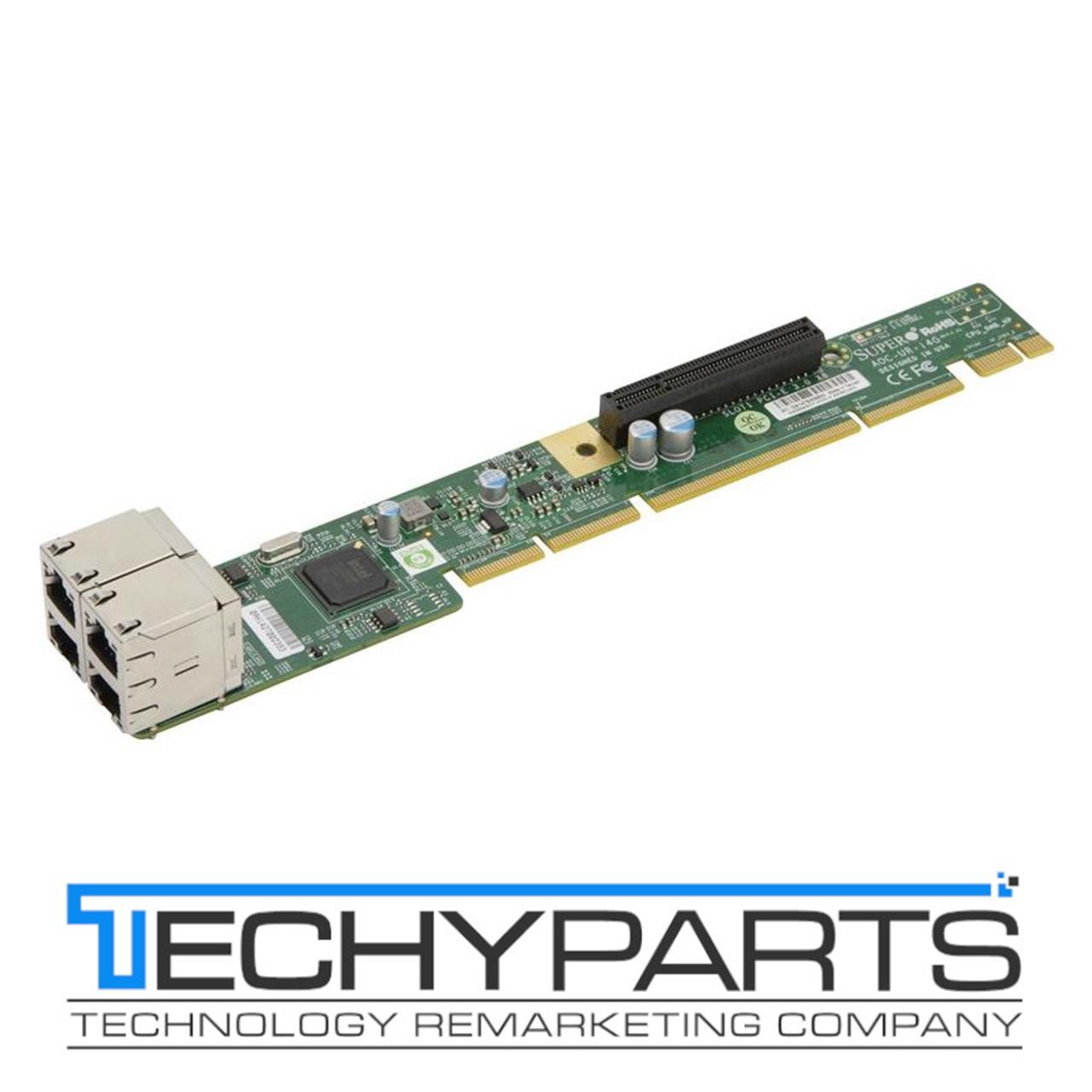 Supermicro AOC-UR-i4G 4-Port GbE RJ45 1U Ultra Riser Card, Intel i350