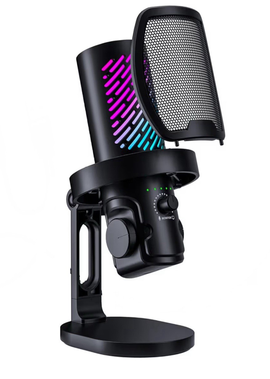 RGB Gaming Microphone | USB Plug & Play - Beginner Friendly