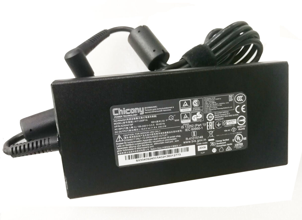 For Chicony 230W AC Adapter Charger For Fujitsu Celsius H780 Power Supply 7.4mm