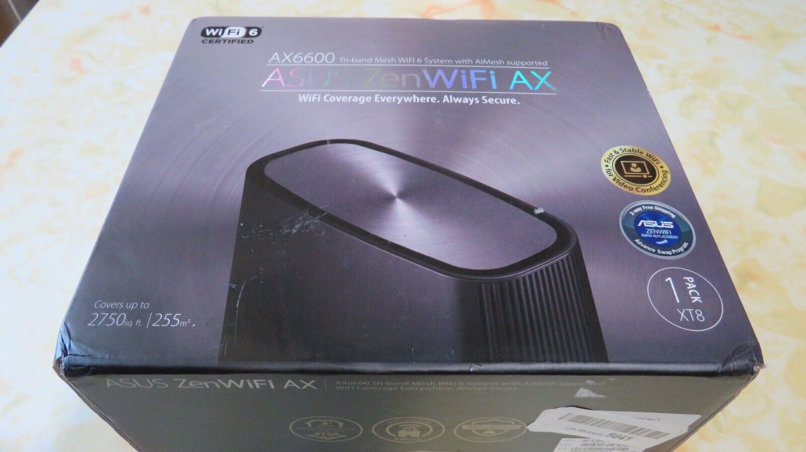 ASUS ZenWiFi AX6600 Tri-Band Mesh WiFi 6 System - - Black