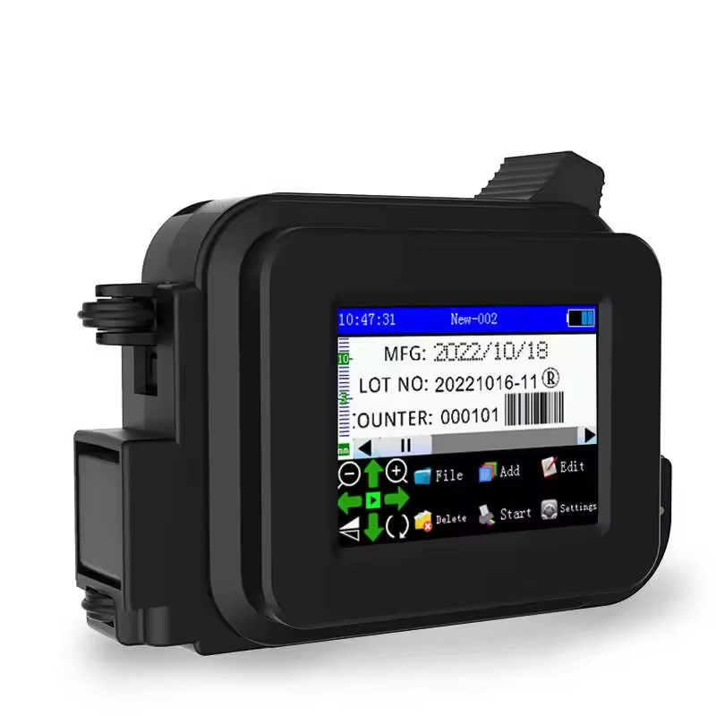 Mini Handheld Inkjet Printer Rechargeable Date Expiry QR Code Label