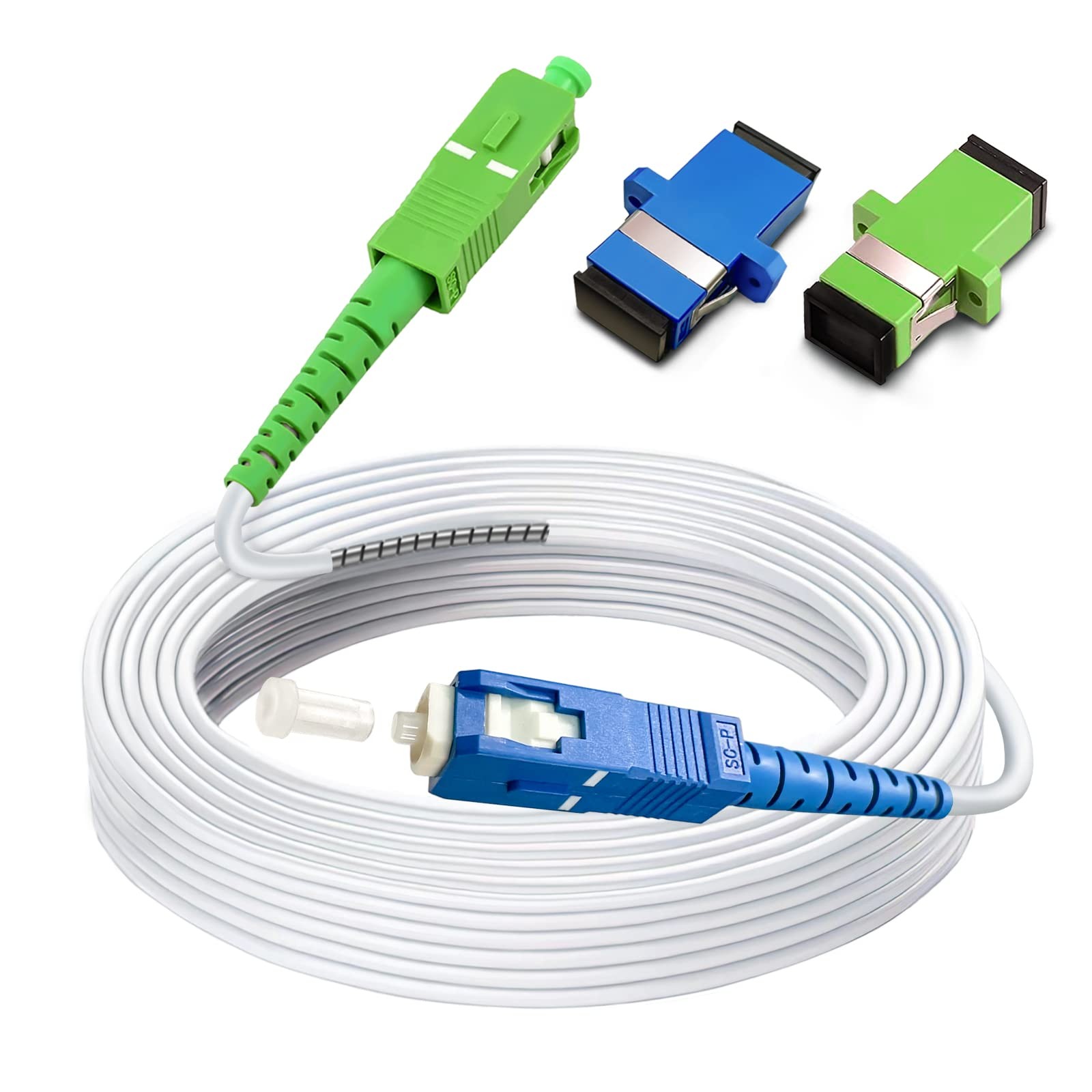 1 PCS 100ft 30 Meters SM SC/UPC To SC/APC Fiber Optic Patch Cable 9/125um OS1