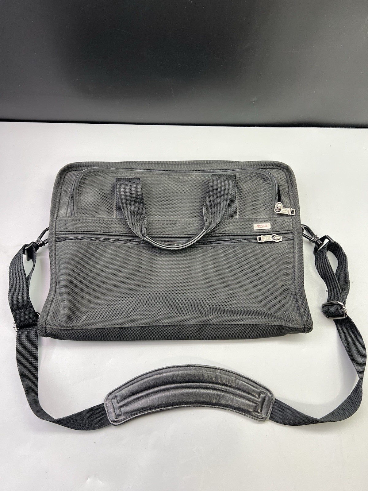 TUMI 26011D4 Ballistic Nylon Laptop Shoulder Bag Used