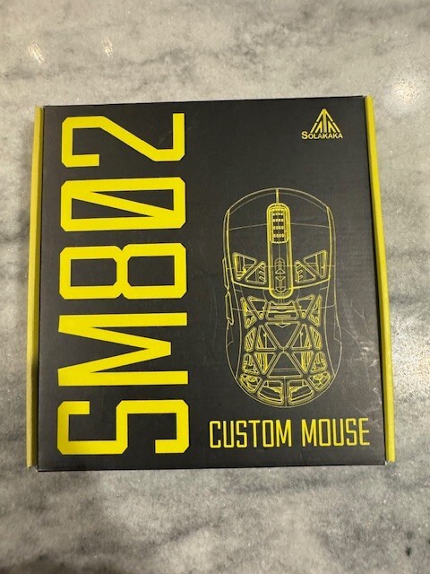 SM802 Black Gaming Mouse 10000 DPI Tri-Mode RGB PC Laptop