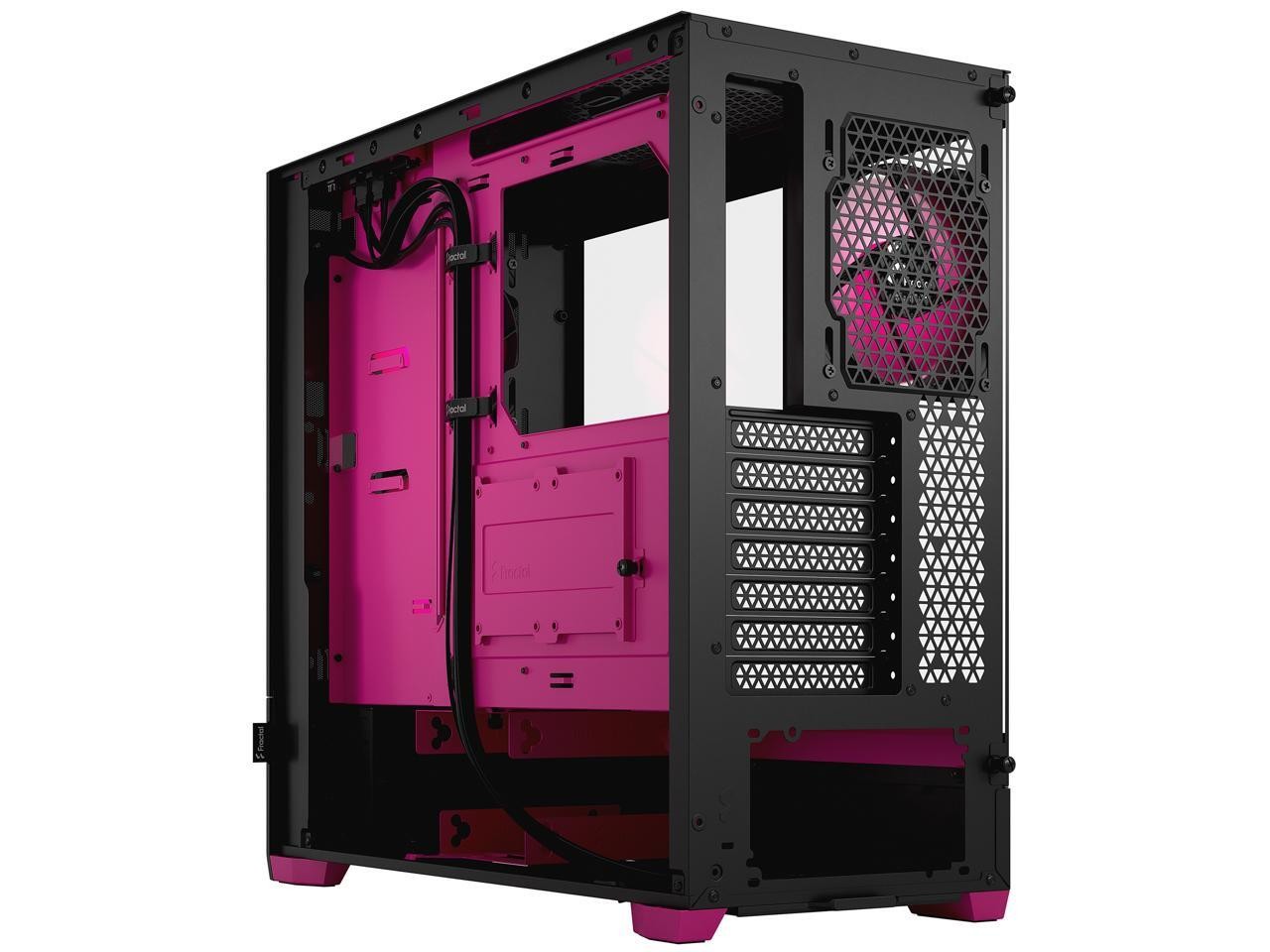 Fractal Design Pop Air RGB Black Magenta Core TG ATX High-Airflow Clear Tempered