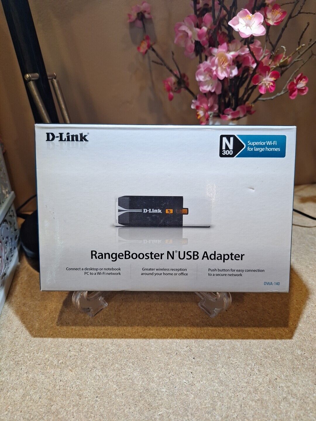 D-Link Wifi Range Booster N USB Adapter N300 DWA-140 Wi-Fi