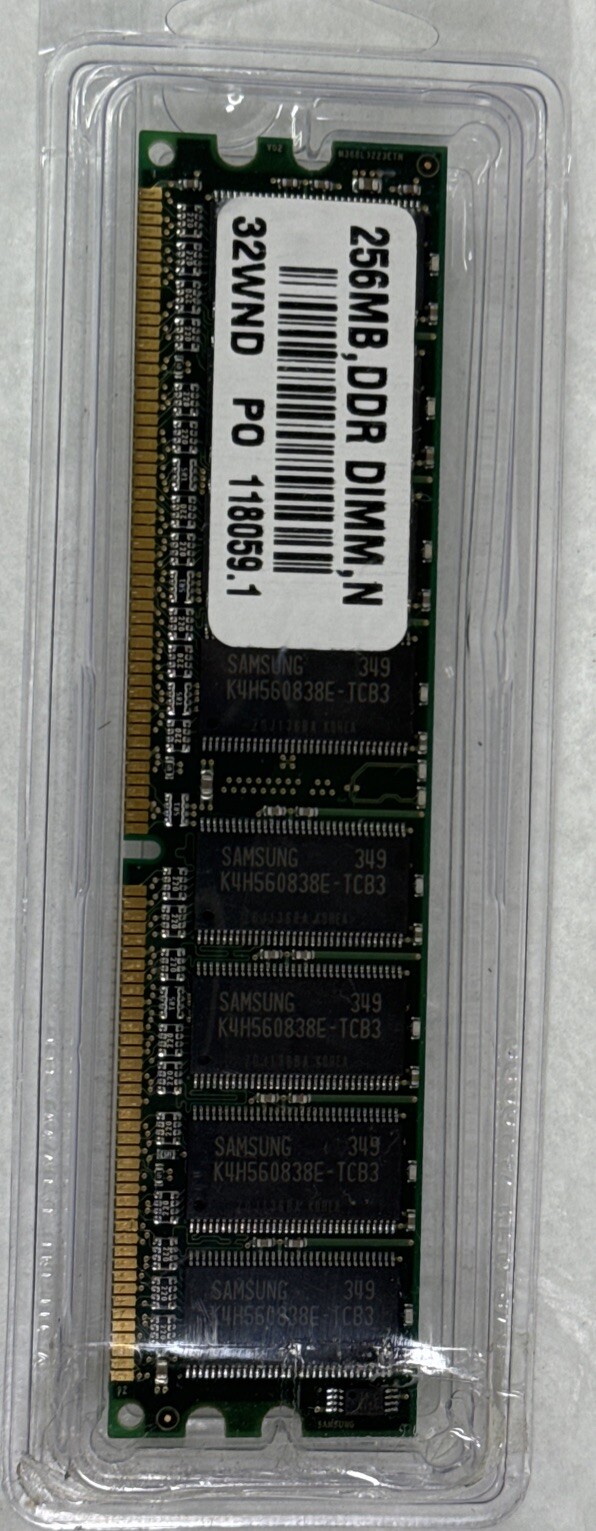 SAMSUNG 256MB DDR DIMM 266MHz - CL2 PC2100U - 25330