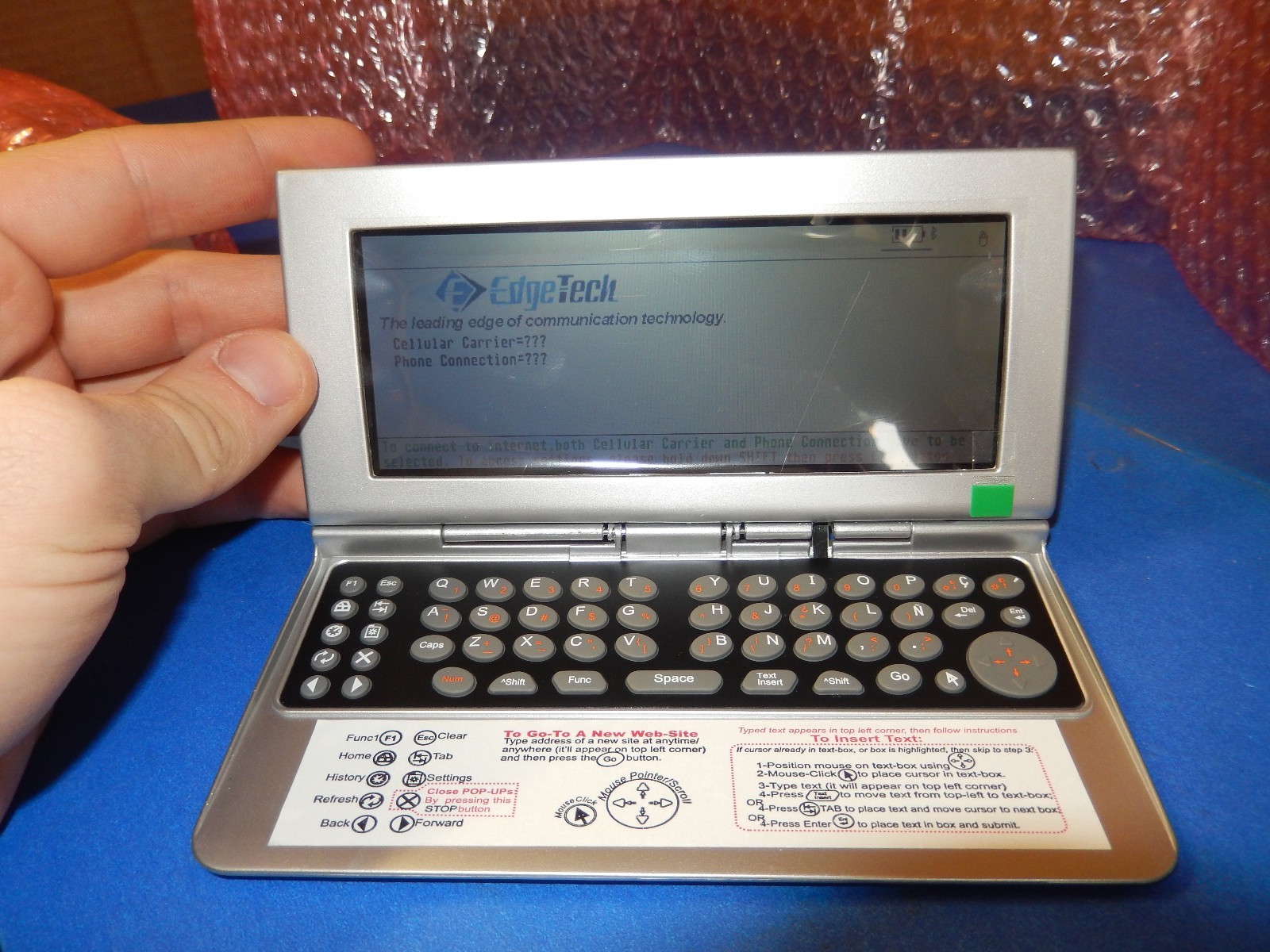EDGE TECH WEB VIEWER POCKETSURFER DW RC02 ~ NEW OPEN BOX 