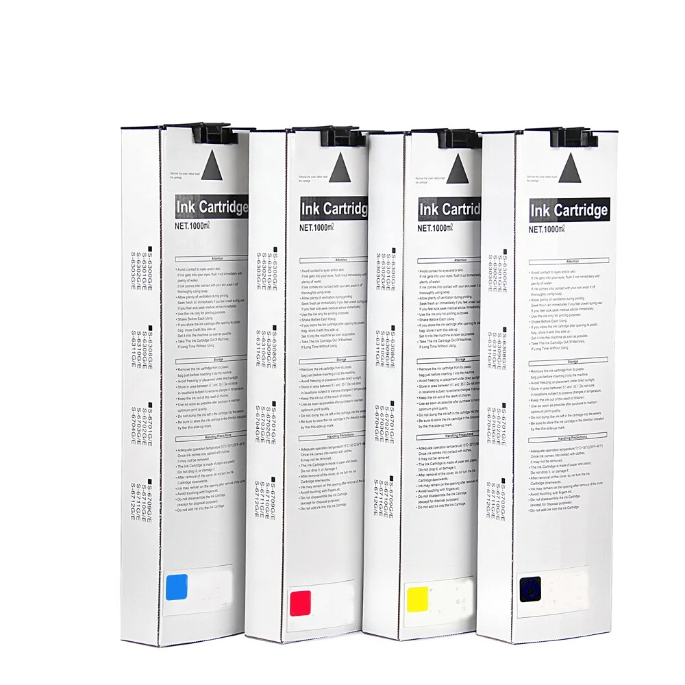 Compatible 1000ml 4-Color Ink for Comcolor 3050/7050/9050 Printers
