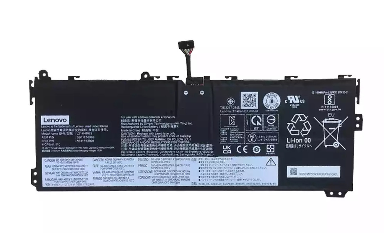 Genuine Battery L21M4PG3 L21D4PG3 L21C4PG3 For Lenovo 13w Yoga  82YR 82S1 Series