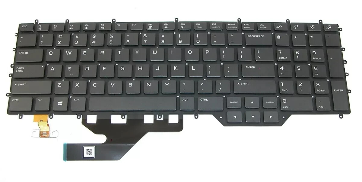 For Dell Alienware M17 R2 R3 Keyboard Colorful Backlit US PK132VQ2C01 Laptop