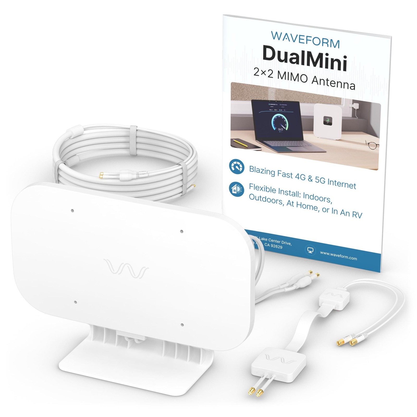 Waveform DualMini: Low-Profile 2x2 MIMO Window Antenna Kit | Omnidirectional ...